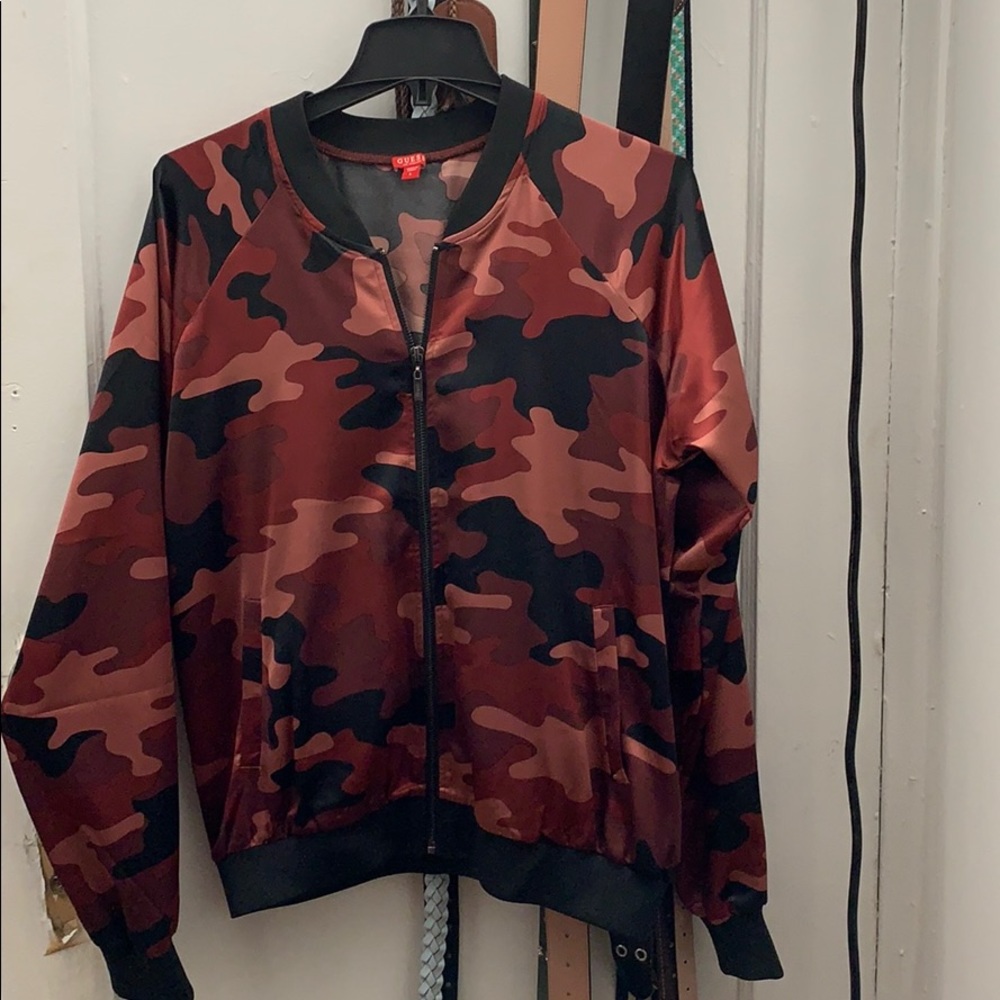 GUESS RED CAMO JACKET